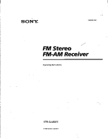 Sony STR-DA80ES - Owners Manual 